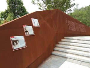 福绵耐候钢挡土墙